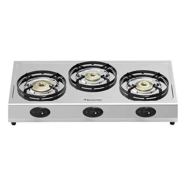 Buy Butterfly Bolt Shakti 3 Burner Manual Gas Stove High Thermal